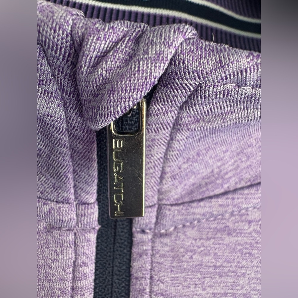 Bugatchi Golf Performance 1/4 Zip Pullover Lilac … - image 2